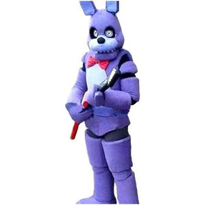 2024 Factory Nieuwe vijf nachten bij Freddy FNAF Toy Creepy Purple Bunny Mascot Kostuumpak Halloween Christmas Birthday Dress