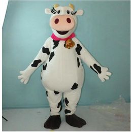2024 usine nouveau costume de mascotte de vache à lait costume de fourrure de vache à lait pour adultes à wera