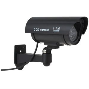 2024 faux caméra factice étanche à l'extérieur imperméable Fausse caméra batterie de batterie alimentée Blink Link LED Bullet CCTV CCTV pour intérieur