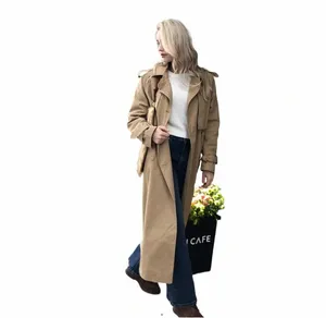 Trench-Coat coupe-vent pour femme, nouveau Design, élégant, Cott Lg, automne/automne 2024, A76I #