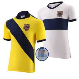 2024 Fans Ecuador Copa Soccer Jersey Home Ywlow Away Biue Pervis Estupinan 24 25 Gonzalo Plata Michael Estrada Football Shirts Thailand Quality Maillots Jersey