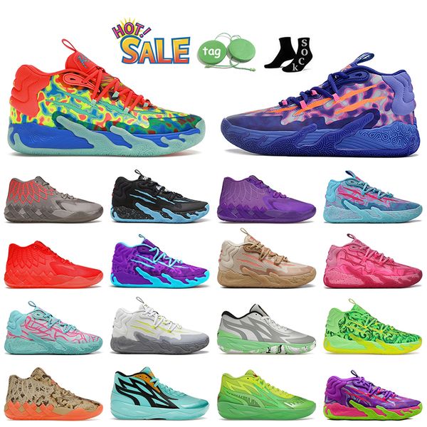 2024 Chaussures de basket-ball de mode Wings 01 of One Lamelo Ball Chaussures Lamelos MB.03 02 Femmes Hommes Baskets GutterMelo Chino Hills Rick Morty Supernova Rose Vert Baskets