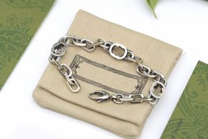 2024 Bracelets de mode Mens Gradient Gradient Bangle Unisexe Designer Bracelets Titanium 925 Jewelry Womens Classic Chain G Letter avec Box