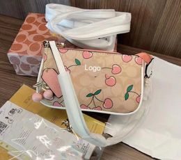 2024 modeontwerper tas vrouwelijk nieuwe roze liefde mahjong pvc gecoate oude bloem enkele schouder onderarm tas