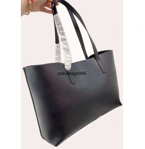 2024 Fashion Designer Sac à provisions de haute qualité PU en cuir PU Womens Handbag Sac à épaules pour femmes de grande capacité Portefeuille de sacs à main de couleur unie deux en un