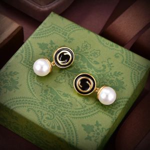 2024 Pendientes de diseñador de moda para mujeres y hombres 925 Pendientes de perlas de plata Diseñador de gama alta Pendientes de perlas Joyería El mejor regalo para mujer G24345PE-3