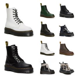 2024 Mode DR Platform Designer Boots Airwairs 1460 Smooth Leather Chelsea Booties Damesherenhoenschoen lage top Loafers schoenen maat 35-45
