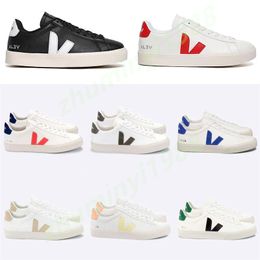 2024 Mode Français Brésil Vert Vie à faible teneur en carbone V Bio Coton Appartements Plate-forme Baskets Femmes Casual Classique Blanc Designer Chaussures Mocassins 36-45 Z41