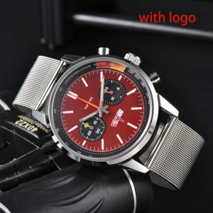 2024 Mode marque complète BNL montre de luxe multifonction pour hommes avec bracelet en acier logo, bracelet en cuir horloge à quartz montre multifonction à cinq aiguilles