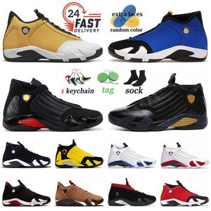 2024 Mode Jumpman 14 Chaussures de basket-ball Hommes 14s J14 Designer Baskets Light Ginger Laney Last Shot Thunder Blanc Hyper Royal Particule Gris Formateurs Chaussure Pour Hommes 40-47