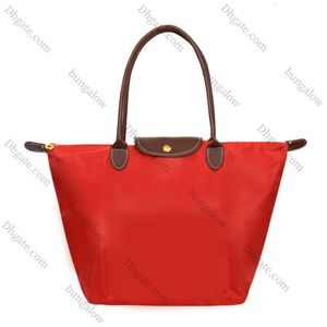 Sacs rouges en filet de grande capacité pour femmes, sac à boulettes Portable à une épaule, sac de rangement pliable, sac à main de luxe, 2024