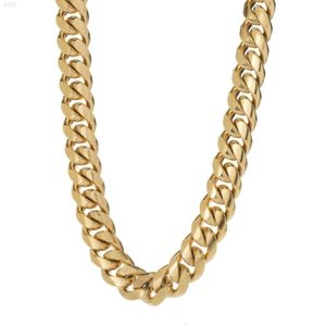 Collier chaîne plaqué or 18 carats pour hommes, bijoux à la mode, 2024