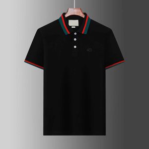 2024 Mode Hommes Polo Manches Courtes Respirant Top Tees Lettre Motif Imprimer Hommes Polos Chemises Hip Hop Casual Business Sports Summer Polo T Shirts