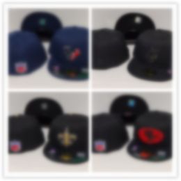 2024 Fashion Men's Foot Ball Fitted Hats Fashion Hip Hop Sport On Field Football Full Closed Design Caps Cheap Men's Women's Cap Mix h6-5.30