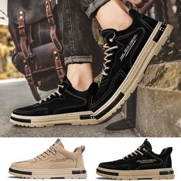 2024 Fashion Men Femmes Running Leisure Time Chaussures Black Brown Confortable Breffeurs Breffers Sneakers Sports Taille extérieure 39-44