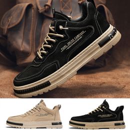 2024 Fashion Men Femmes Running Leisure Time Chaussures Black Brown Brown confortable Traineurs respirants Sneakers Sports Outdoor 39-44