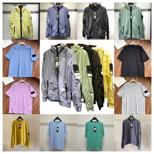 2024 Fashion Mens Hoodies Sweatshirts Mens Jackets Designer Pocket Stone Iland Jacket Lange Mouw Zipper Badges Men Company Casual Coat Wind Breaker