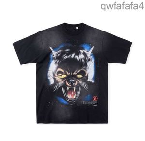 2024 Moda para hombre T Shirts Hombres Camisetas Mujeres 50 Estilos Color Hellstar Studios Moon Wolf Head Tee Imprimir Casual Manga corta Street Rap Top C4E8