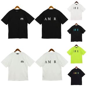 2024 Fashion Men's T-Shirt Summer New Fashion Classic Cotton Simple Letters Damesontwerper T-shirt Loose Brand Top Casual korte mouw kleding Europeaan maat