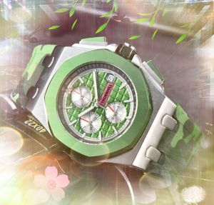 2024 mode heren tijdklok horloges auto date mannen jurk quartz batterij super mannelijke geschenken kleurrijke rubberen band modieuze klassieke horloges montre de luxe geschenken