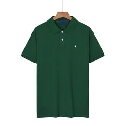 2024 Mode Nouveau Designer Polo Homme Broderie Cheval de Guerre Business Sports Casual Été Coton Slim Fit Hauts à manches courtes