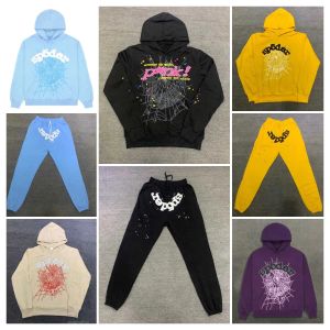 2024 Mode Nouveau Spider Trapstar TrackSuits Sweat à capuche Designer Mens Sp5der Sweat-shirt Man Young Thug 555555 Deux pièces avec Womens Spiders 555 Survêtement