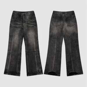2024 mode nieuwe topontwerper high street katoen casual sportbroek gewassen jeans alfabet print geïmporteerd borduurwerk voor mannen en vrouwen designer jeans