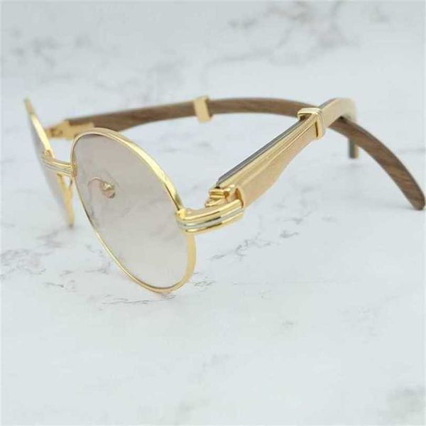 2024 Fashion Off Luxury Designer Nuevas gafas de sol para hombres y mujeres de color madera de madera blanca de madera ovalada ovalada gafas de sol conduciendo sombra para mujeres geniales gafas