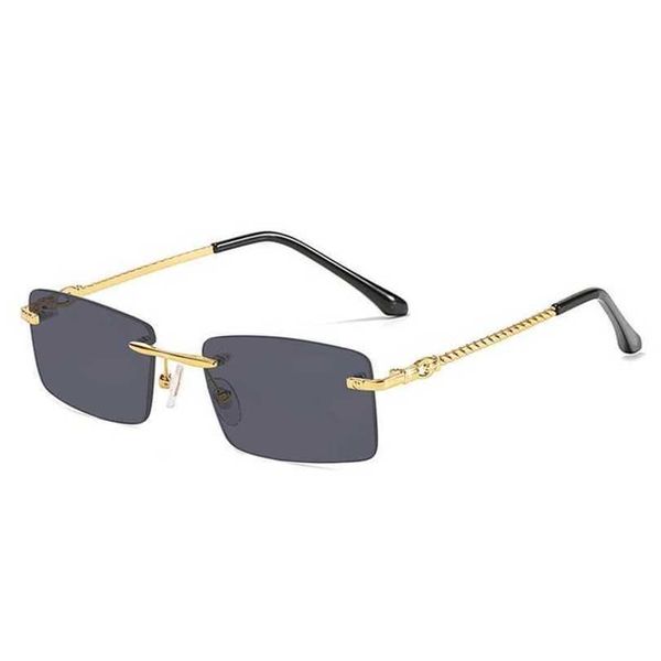 2024 Fashion Off Luxury Designer Nuevas gafas de sol para hombres y mujeres de masa de masa frita gafas de marco óptico de marco de marco de marea sin marco.