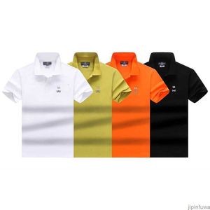 2024 Mode Psycho Rabbit Polo Heren Shirt Korte Mouwen Designer Luxe Amerikaanse High Street Top Casual Business Slim Fit T-shirt 1un3