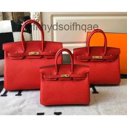 2024 Mode echte tassen h-zip dames lederen draagbare top dames capaciteit tas trendy litchi graan code handtassen echte tote n6bw