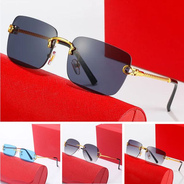 2024 Fashion Retro Rectangle Gafas de sol diseñador de gafas de sol de sol Sun Glass Glass Gafgle Adumbral Annamental 5 Color