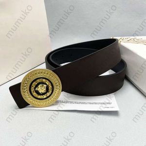 2024 Mode Sier Ring Decoratie Goud Medusa Designer Riem Lederen Riemen voor Mannen Gesp Taillebanden Koeienhuid V Tailleband 3.8 CM supermsss