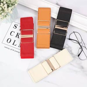 2024 Mode Stijl Gesp Elastische Brede Riem Brede Buikband Riem Riem Taille Vrouwelijke Vrouwen Accessoires ceinture