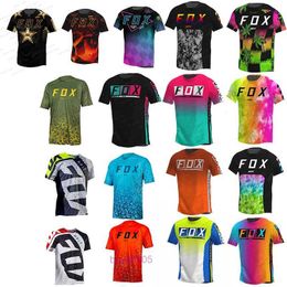 2024 T-shirt de mode Costume de vélo de montagne Foxx T-shirts pour hommes Motocross Mountain Enduro Vélo Moto Descente Femmes Hommes Cyclisme VTT Chemises BMX 6cbu