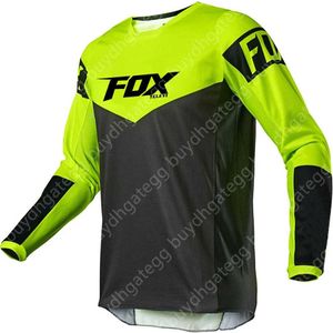 2024 Camiseta de moda Traje de bicicleta de montaña Foxx Camisetas para hombres Teleyi Downhill Mountain MTB Camisas Offroad DH Motocicleta Transpirable Motocross Sportwear 7u7f