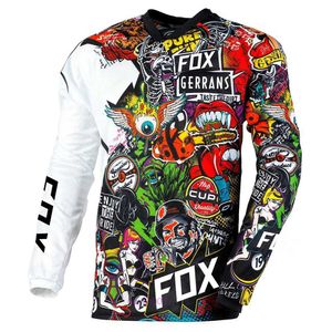 2024 T-shirt de mode Costume de vélo de montagne Foxx T-shirts pour hommes Motocross VTT Descente Jeresy Cyclisme Montagne Dh Maillot Ciclismo Hombre Coupe à séchage rapide 508i