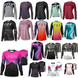 2024 T-shirt de mode T-shirt de vélo de montagne Foxx T-shirts pour hommes Femmes Downhill Mountain VTT Chemises Offroad DH Moto Motocross Sportwear I5cw