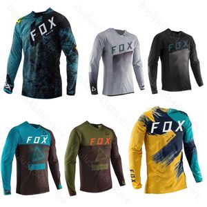 2024 T-shirt de mode Costume de vélo de montagne Foxx T-shirts pour hommes Bat Mtb Downhill Mountain Shirt Camiseta Motocross Séchage rapide Enduro Off-Road Man Maillot de cyclisme
