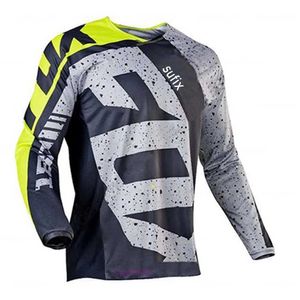 2024 T-shirt de mode Costume de vélo de montagne Foxx T-shirts pour hommes Sufix MTB Road Motocross Shirt Hommes Respirant Montagne VTT À Manches Longues Course À Séchage Rapide Cyclisme 9kcx