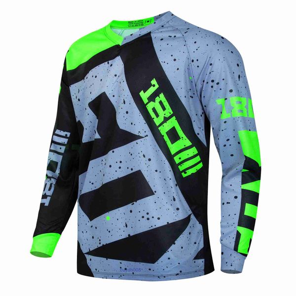 2024 Camiseta de moda Traje de bicicleta de montaña Foxx Camisetas para hombres Camisa de motocross Manga larga Montaña Descenso Off-road Bicicleta Carreras Ciclismo de secado rápido Polera Mtb 597o