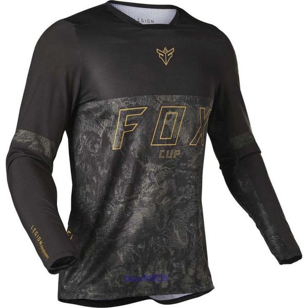 2024 T-shirt de mode Costume de vélo de montagne Foxx T-shirts pour hommes Coupe de descente pour hommes Chemises de VTT Offroad Dh Moto Motocross Sportwear Utni