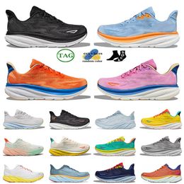 2024 Fashion Top Quality Men's Women Running Shoes Designer Sports Shoes Bondi 8 Coral Peach Parfait Goblin Blue Yellow lightweight comfort trainers