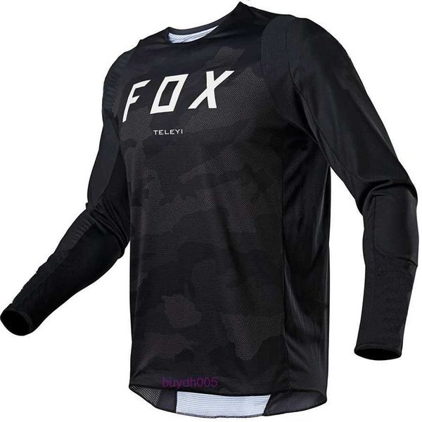 2024 Camiseta de moda Traje de bicicleta de montaña Foxx Camisetas para hombre para hombre Downhill Teleyi Mountain MTB Camisas Offroad Dh Motocicleta Motocross Sportwear Bicicleta Racing Cyc Xskd