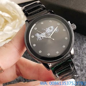 2024 Fashion Watchs Women Girl Colorful Crystal Style Metal Steel Band Quartz Wrist Watch Hot Vente Livraison gratuite Watch de luxe