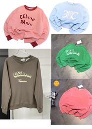 2024 Moda Mujeres Sudaderas con capucha Clásico Diseñador de alta calidad Mujeres Sudaderas Impreso Casual Ropa con capucha suelta High Street para mujer Tops de algodón Ropa H66