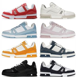 2024 Mode Femmes Hommes Designer Casual Chaussures De Luxe Plat V Baskets Denim Fleurs Marque Rouge Rose Mousse Blanc Noir Bleu Vert Orange Mocassins Plate-forme Baskets De Sport