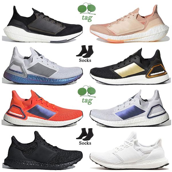 2024 Mode Femmes Hommes Ultraboosts 20 22 Chaussures de course Ultra boost19 4.0 Beige Gris Rose Nuage Blanc Noir Coureurs Baskets de sport de jogging en plein air Taille 36-45