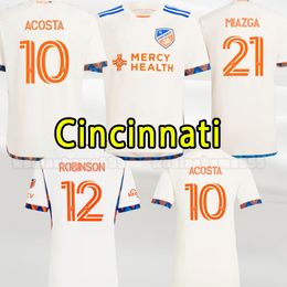 2024 FC Cincinnati voetbalshirts 24 25 Hagglund Obinna Vazquez thuis weg Miazga voetbalshirt thailand kwaliteit HEREN MAAT S-XXL fans speler versie 2025
