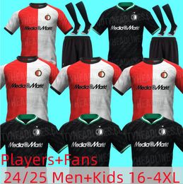 2024 Feyenoords Kokcu Giménez Danilo 24 25 Jerseys de fútbol Home Away Third Trauner 22 Men Kids Football Shirt Kids Hartman 5 Giménez 29 Paixao 14 Taabouni 25 Timber 8